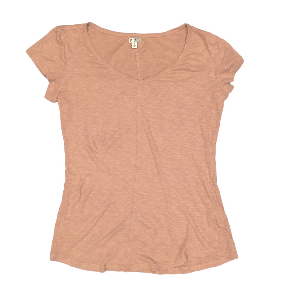 14th & Union Rust Pink Brown Colored Short Sleeve T-Shirt Size Small Basic